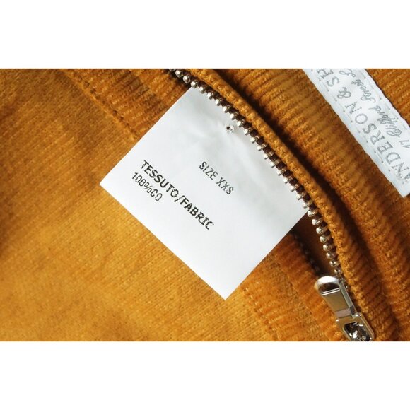 Anderson Sheppard Work Jacket Corduroy Coat Ochre Sz XXS Brand New - Picture 7 of 8